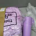 Fanfanwin 48 Pcs/6 Set Sleepover Party Supplies, Purple, Solid Color