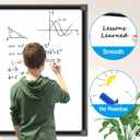 H-Qprobd 40"x30" Magnetic White Board Dry Erase Wall Mount Whiteboard - Office Home Classrooms White Board Hanging Writing Board with Black Aluminum Frame