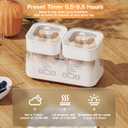Rapid Electric Egg Cooker for Hard Boiled Eggs,Egg Boiler with Timer(0.5-9.5H), Auto Shut-Off/2 Tiers, 16 Eggs Capacity,Egg Steamer for Soft/Hard/Poached Boiled Eggs