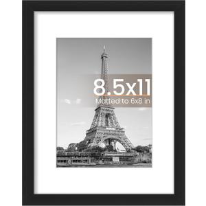 upsimples 8.5 By 11 Picture Frame, Certificate Frames, Black 1 Pack