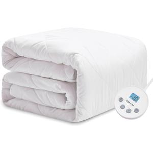 Heated Diamond Quilted Mattress Pad,Full Size,Soft Bed Warmer,10 Heat Settings,1-12 Hours Auto-Off,Fast Heating,ETL Certified,Machine Washable,Fit Up to 18" Deep Pocket,54"x75"