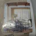 Light Filtering Flax Linen Pleat Living Room Curtains Latte 108 Inch Length