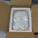 4 Pcs 5 x 7 Inches Glass Pressed Flower Frame Floating Picture Photo Octagon Frame, Double Tabletop Artwork Flower Plant Hanging Display for Home Office Wedding Gifts DIY Decor (Gold)