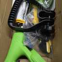 Electric Weed Wacker Battery Powered Weed Eater, 21V Cordless String Trimmer Battery Operated with Wheels & Metal Blades, Lightweight 4 in 1 Grass Trimmer/Brush Cutter/Lawn Edger/Mower for Garden Yard
