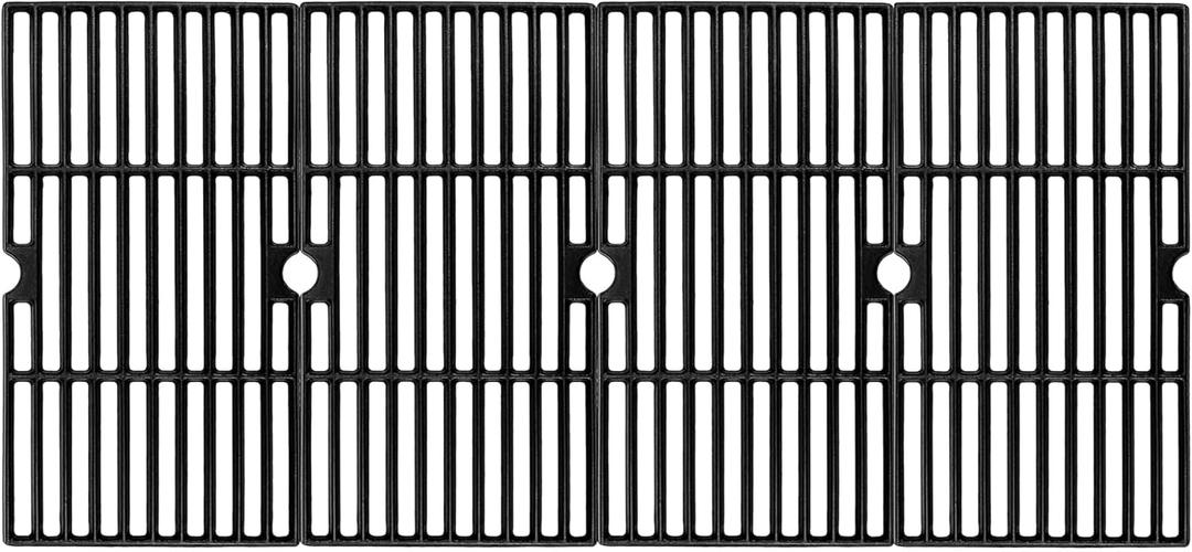 Direct Store DC147 Cast Iron Cooking Grates for Kenmore PG-40611SOL 146.23678310 146.16132110 146.16153110 for Charbroil 463230512 463230112, Grill Replacement Parts for Dyna glo DGF493BNP DGF493PNP (16 4/9'' x 37", Set of 4)