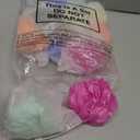 12 Pcs Travel Size Loofah Individually Wrapped, Small Shower Puff Bath Sponge Pouf Ball Bulk Mesh Bath Puff Mini Loofah Sponge with Case Bulk for Shower Care (25g,Colorful)