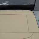 Universal Leather Seat Covers Full Set, Waterproof Seat Cover for Cars 5 Seats, Luxury Leather Car Seat Cushion, Front and Rear Protectors Automotive Seat Covers for Most Cars SUV Pick-up, Beige