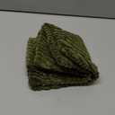 Topfinel 12x12 Inch Olive Green Decorative Throw Pillow Covers Set of 2,Soft Corduroy Small Couch Pillow Covers Windmill Textured Striped Patchwork Cushion Cover Cute Aesthetic Home Decor, Olive Green