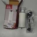 Mini Manual Coffee Grinder – 40 Adjustable Settings, Portable Hand Crank Mill with 30g Capacity, Conical Burr for Espresso, Pour Over, French Press | Perfect for Travel, Camping & Office, White