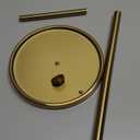 Paper Towel Holder Countertop, Standing Paper Roll Holder with Anti Slip Weighted Base, Stainless Steel Freestanding Paper Towel Holder for Kitchen, Gold