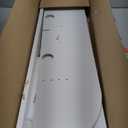 GHC Floating TV Stand, Wall Mounted Entertainment Center and Cabinet Shelf, TV Console with Storage, Media Console for DVD Player, Space-Saving Under TV Shelf for Bedroom, Living Room (White)