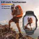 Military GPS Smart Watch for Men Pressure/Altitude/Compass,Fitness Smart Watch for Android Phones and iPhone,Outdoor Waterproof Fitness Tracker with Blood Oxygen/Heart Rate/Sleep/100+ Sport Modes