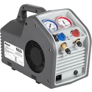 Robinair RG3 Portable Liquid and Vapor Refrigerant Recovery Machine - Compatible with Common CFC, HFC, HCFC Refrigerants Including R-410A; 115V, 60Hz
