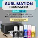SB4 Compatible Ink Refill Bottles Sublimation Ink 520ml. (Pack of 5) (EXP: 09/24/2026)