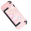 2 x Protective Case for Switch 2 (2025), Cute Cartoon Anti-Scratch Shockproof Cover, Anti-Fingerprint Cute pink rabbit design