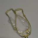 8 Inch Brass Lamp Harp Holder Kits with Finials and Detachable Saddle Bases, Light Duty, Saangseon Set of 2 DIY Lighting Accessories Horn Frame Lampshade Brackets