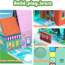 Magnetic Tiles for Kids, Fairytale Town Road Set, Magnetic Blocks Magnet Building Toys for 3-5 4-8 Years Old Boys Girls, Expansion Themed Magnet Educational STEM Creativity Toys 3+ Toddlers Xmas Gifts