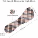 High Heel Cushion Inserts Women, Adhesive High Heel Relief Insoles Prevent Slipping, Silicone Invisible Cushioning Insoles, Arch Support Shoe Inserts for High Arch Flat Feet, 2 Pairs, Floral