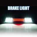 Third 3rd Brake Light for 2009-2017 Dodge Ram 1500/2010-2017 Dodge Ram 2500 3500, Sequential LED High Mount Stop Cargo Light, Rear Center Cab Tail Lights LampSmoke