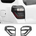JWWY Tail Light Cover for Toyota 4Runner 20142023, Rear Light Lamp Protective Guard Trim Exterior Accessories,2pcs Black
