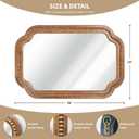 24x36 Inch Farmhouse Beaded Wall Mirror