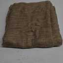 Valea Home Soft Burlap Natural Tan Rod Pocket Window Curtain Panels for Living Room, 52 inches x 96 inches, 1 Panel