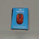 iMouse S50 Wireless Mini Mouse - 24GHz RF Technology, 1200 DPI Optical Sensor, USB Interface, Compact and Portable Design with Auto Sleep Mode (Red)