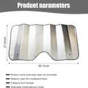 1 PC Car Front Windshield Sun Cover, 55.1" x 27.5" Thickened Double-Sided Bubble Insulation Cooling Protection, Suction Cup Installation Full Coverage Sun Shade, Universal for Cars (Silver)