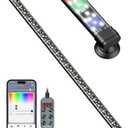 Pawfly Aquarium Light with Bluetooth for Plants, 12W 24 inch Full Spectrum Fish Tank Light for 24-44 inch Fish Tanks, Submersible LED Lights with App Control, Timer Modes & Adjustable Brightness