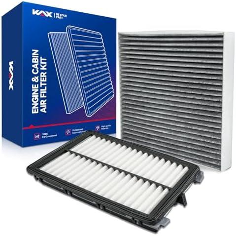 KAX Engine & Cabin Air Filter Kit, Replacement for Hyundai Santa Fe 2021-2026, Tucson 2022-2026, Sonata 2020-2026, Santa Cruz 2022-2026, Kia Sorento 2021-2026, Sportage, K5, Replace# CF12820 CA12816