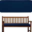 Outdoor/Indoor Bench Cushion Cover 36 x 14 x 4 Inch,Waterproof Swing Pads and Loveseat Bench Seat Cushion Cover, Durable Memory Foam Cushions Cover with Dirt Fade Resistant,Replacement Cover Only (Navy)