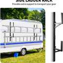 Trailer Ladder Rack, Ladder Rack for Trailer Fit for Cargo Open And Enclosed Trailer Exterior Side Wall - Carry 2 Ladders