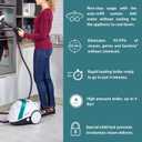POLTI Vaporetto Smart 100 Steam Cleaner with Unlimited Steam Technology, Sanitize Floors, Carpets and Surfaces Adjustable High Power Steam Pressure Up to 58 PSI with 10 Accessories
