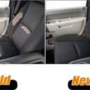 Priprilod 5PCS Replacement Cloth Seat Covers Compatible with Chevy Silverado GMC Sierra Yukon 1500 2500HD 3500HD 2007-2014 - Driver & Passenger Bottom & Top Lean Back Cover with Foam Cushion