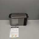 Elite Gourmet ECT-3100 Long Slot 4 Slice Toaster, Reheat, 6 Toast Settings, Defrost, Cancel Functions, Built-in Warming Rack, Extra Wide Slots for Bagels & Waffles, Stainless Steel & Black