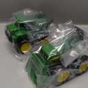 TOMY John Deere Vehicle Set - Includes Dump Truck Toy and Tractor Toy with Loader - Kids Outdoor Toys - Kids Construction and Sandbox Toys - 6 Inches - 2 Count - Ages 18 Months and Up
