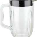 Anbige Replacement Parts 5-Cup Glass Jar with Lid,Compatible with Black&Decker Blender BL1110BG / BL1210RG/ BL1820SGM/ BL2020/ BL2010BG