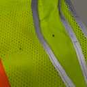 Reflective Safety vest With back plan pocket,High visibility Class 2 Heavy Duty Surveyor Vest with Zipper,Hi Vis Vest ANSI/ISEA Standard, Construction Work Vest for MenWomen Medium