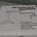 KES Pot Filler Faucet with Heat-Resistant Cartridge, 25.6" Over Stove Pot Filler Brushed Nickel, Kitchen Wall Mount Faucet with 360 Swing Arm, Stainless Steel, NSF Certified, KN926S24LFF18-BS