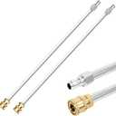 YUNVI 110 Inch Pressure Washer Wand Extension Stainless Steel Power Washer Lance Extension Spray Wand with 1/4 Inch Quickly Connect-4500PSI (2 Wands- 55" Each Wand)