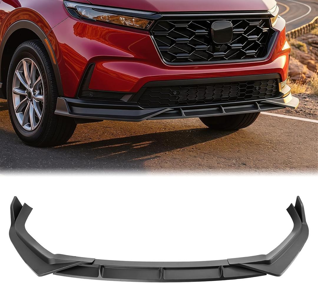Matte Black Front Bumper Lip Splitter for Honda CR-V CRV 2023-2026