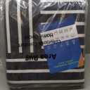 Washable Rug 8x10 Area Rugs for Living Room, Abstract Rug for Bedroom, Soft Rainbow Non Slip Throw Rugs with Rubber Back, Low Pile Stain Resistant Boho Geometric Carpet for Dining Room, Black