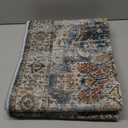 Madane Runner Rugs for Hallway 2x10 Long Washable Non-Slip Hallway Runner Rug Low-Pile Stair Kitchen Runner Soft Throw Carpet for Entrance Living Dining Laundry Room (Navy, 2 x 10)