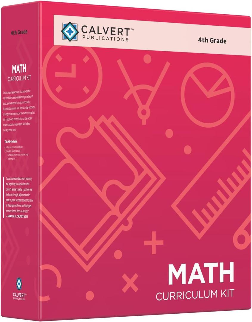 Calvert 4th Grade Math Complete Set