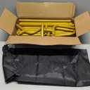 6.6FTx6.6FT Wedding Balloon Arch Backdrop Stand, Gold Square Rectangular Metal Background Arch Frame for Garden Flower Arch, Birthday, Baby Shower Parties Decoration