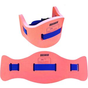 EVA Swimming Floatation Exercise Belt, Adjustable Swim Training Equipment Belt Outdoor Swim Training Tools for Adult and Kids (Size M - Orange - 1PC)