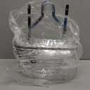 HOPOPRO Hanging Shower Organizer, Over Head Shower Caddy Bathroom Shower Storage Rack Basket with Hooks for Sponge or Towels No Drilling & Rustproof, Chrome