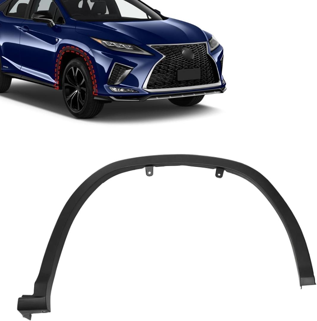 SecosAutoparts Front Fender Flares Right Side Compatible with Lexus RX350 RX350L RX450h RX450hL 2019 2020 2021 2022 Replace# 756010E110, LX1291103