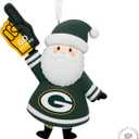 Hallmark NFL Green Bay Packers Santa Fan Christmas Ornament, Gifts for Sports Fans
