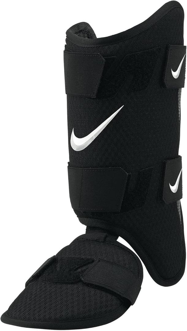 Nike Adult Diamond Batters Leg Guard (One Size, Black/Black/White)